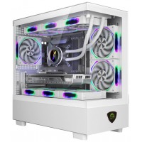 CAJA MICROATX XC-301 GLASS ARGB BLANCO KEEPOUT